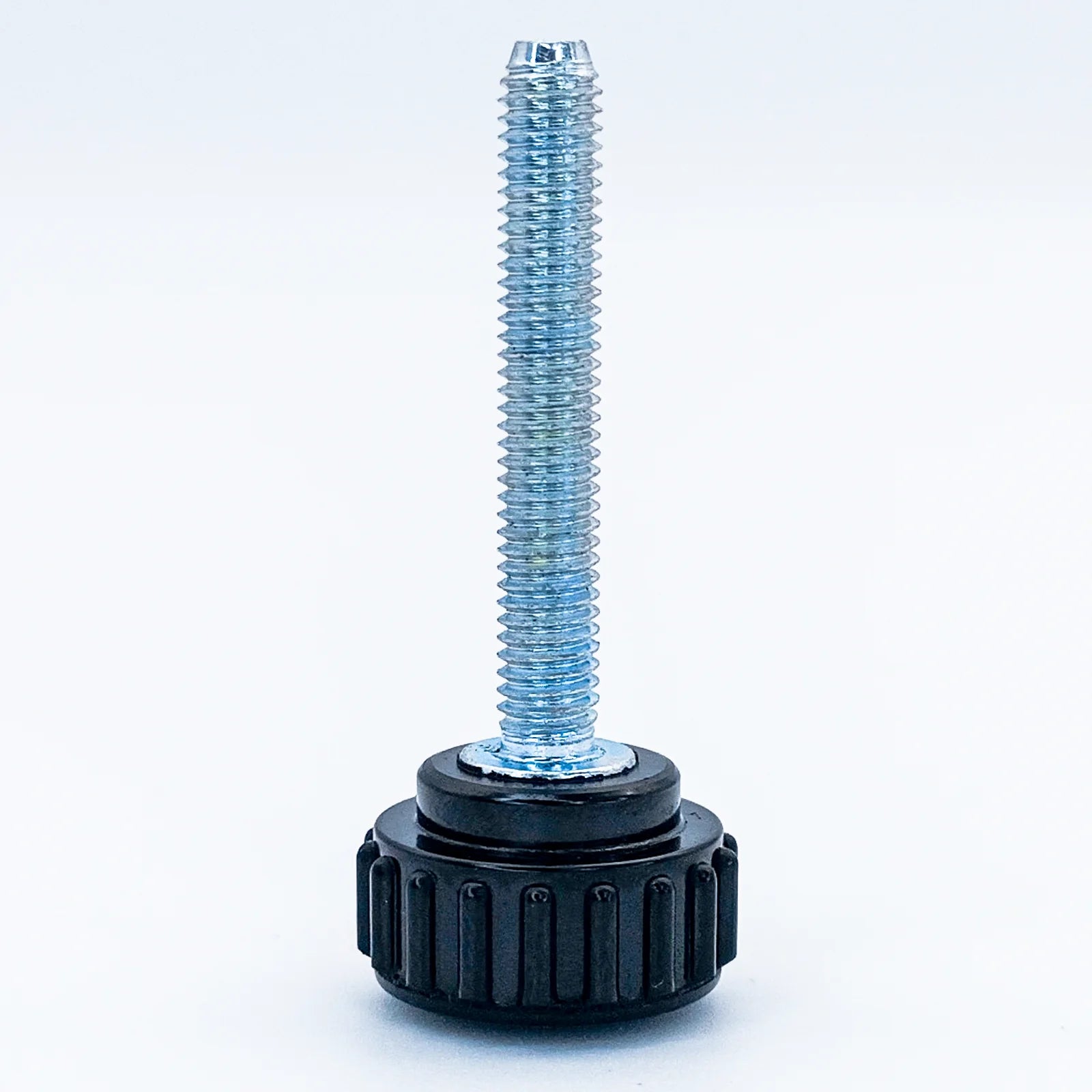 Knurled Bolt Ø22 mm with M6 × 40 mm Male Thread - Black