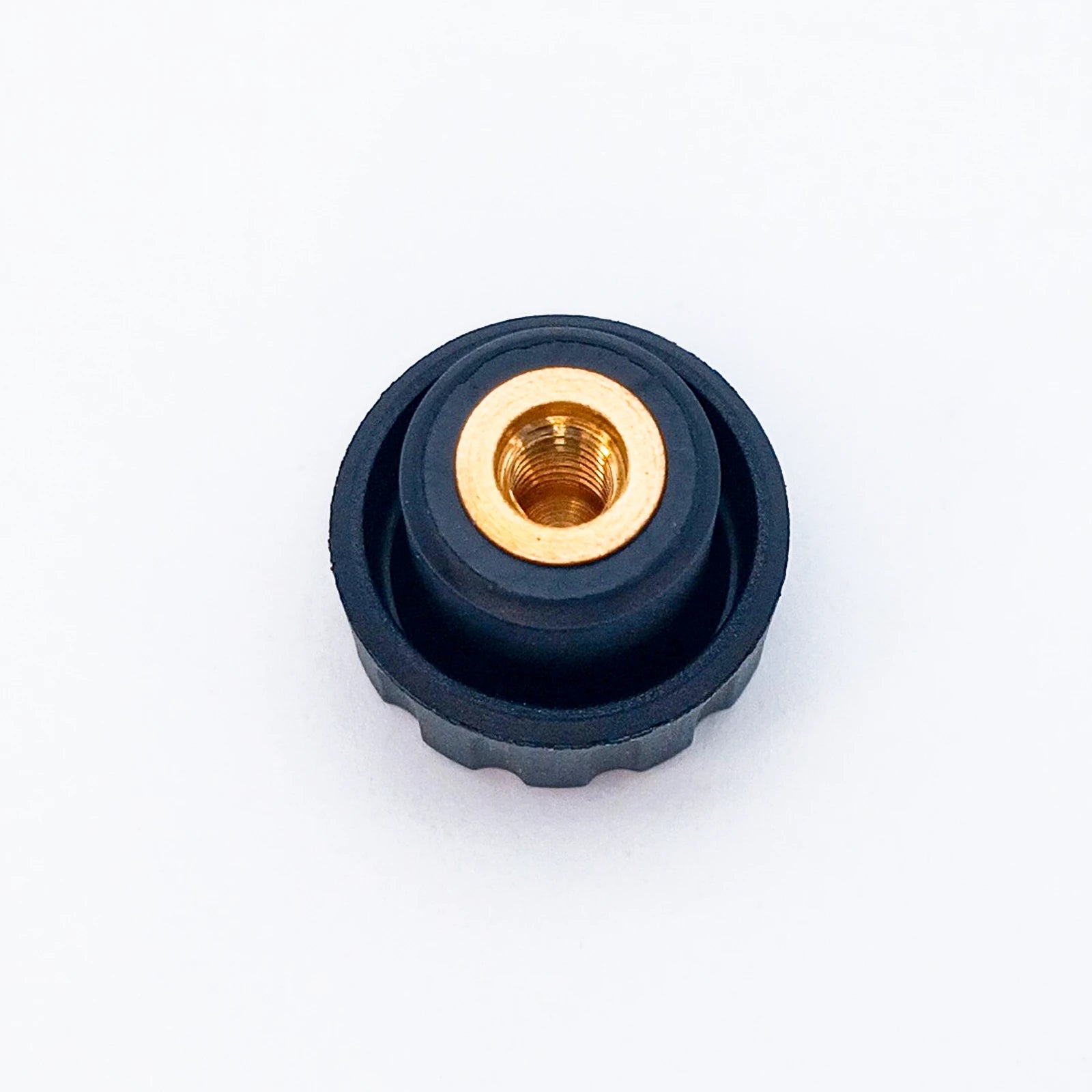 Knurled Knob Ø16 mm with M4 × 6 mm Female Thread - Black