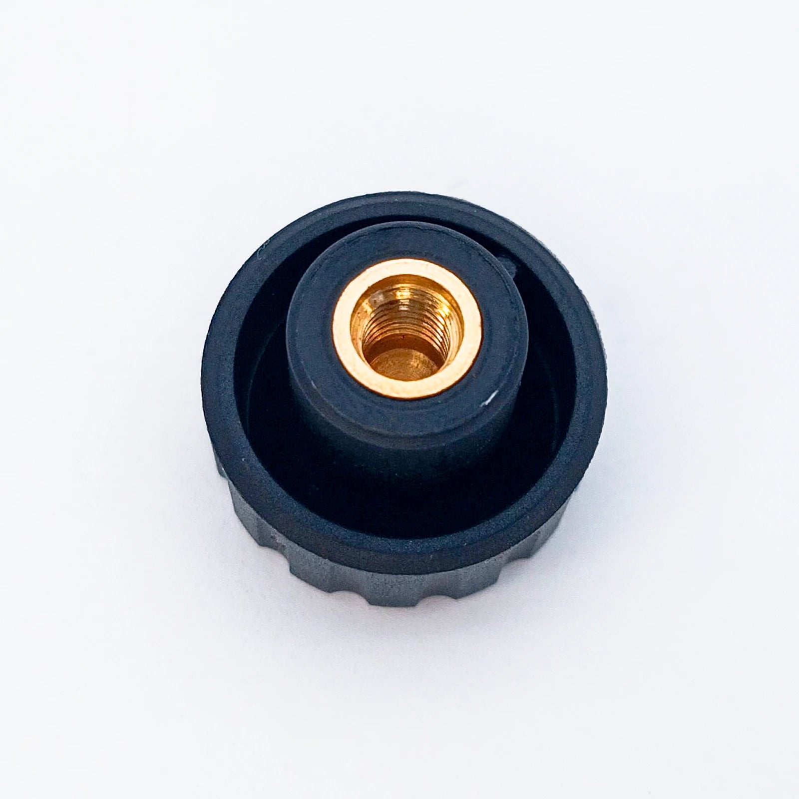 Knurled Knob Ø20 mm with M5 × 6 mm Female Thread - Black