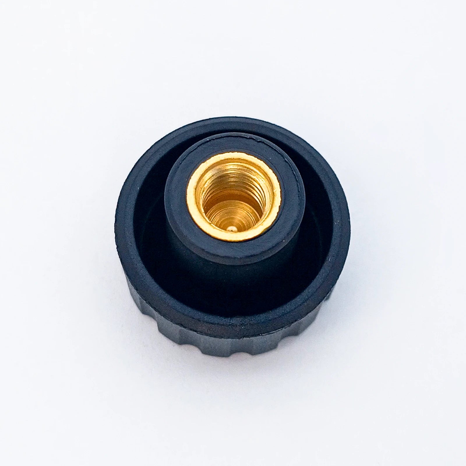 Knurled Knob Ø20 mm with M6 × 6 mm Female Thread - Black