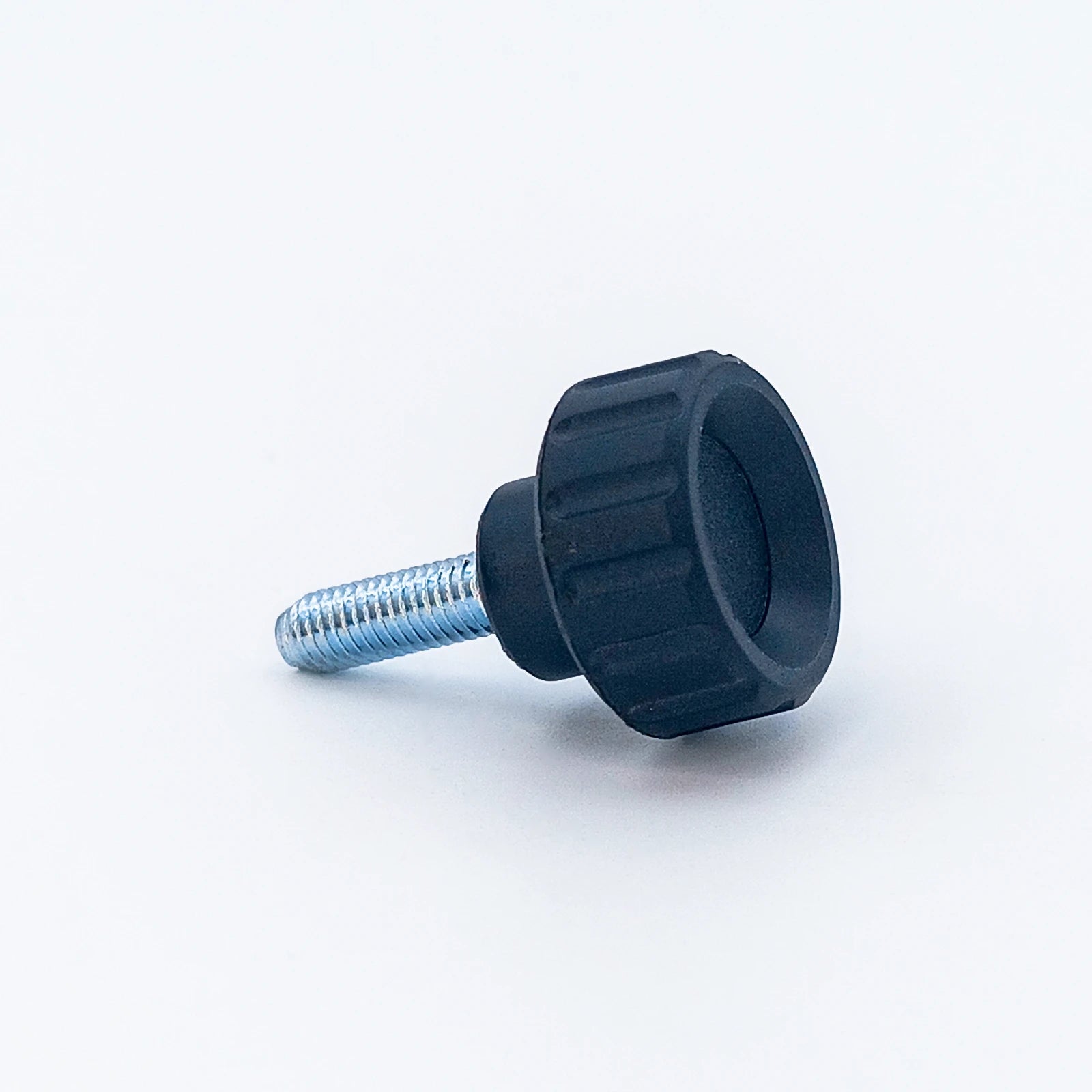 Knurled Knob Ø20 mm with M5 × 16 mm Male Thread - Black
