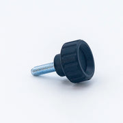 Knurled Knob Ø20 mm with M5 × 16 mm Male Thread - Black