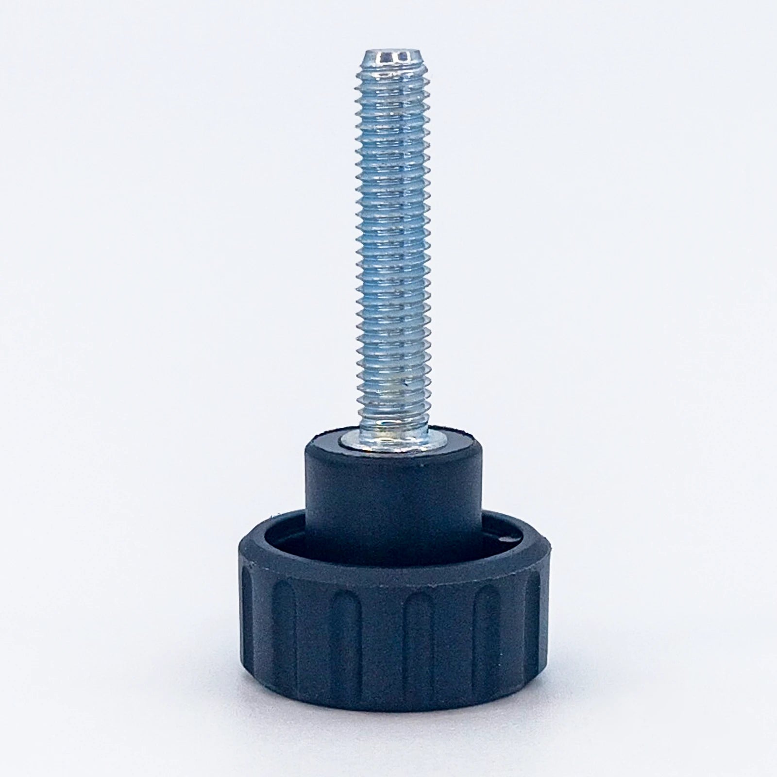 Knurled Knob Ø20 mm with M5 × 25 mm Male Thread - Black