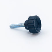 Knurled Knob Ø20 mm with M5 × 25 mm Male Thread - Black