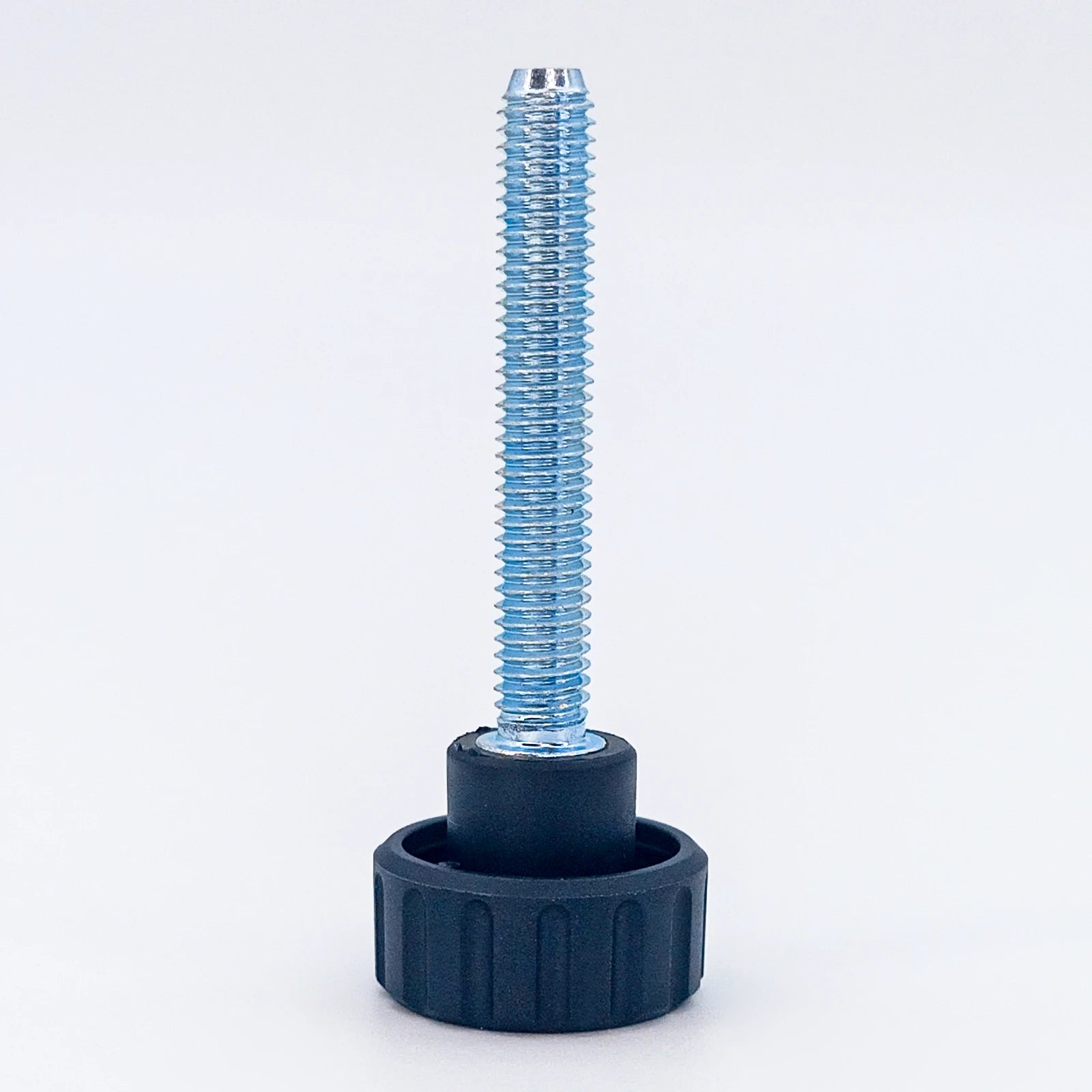 Knurled Knob Ø20 mm with M6 × 40 mm Male Thread - Black