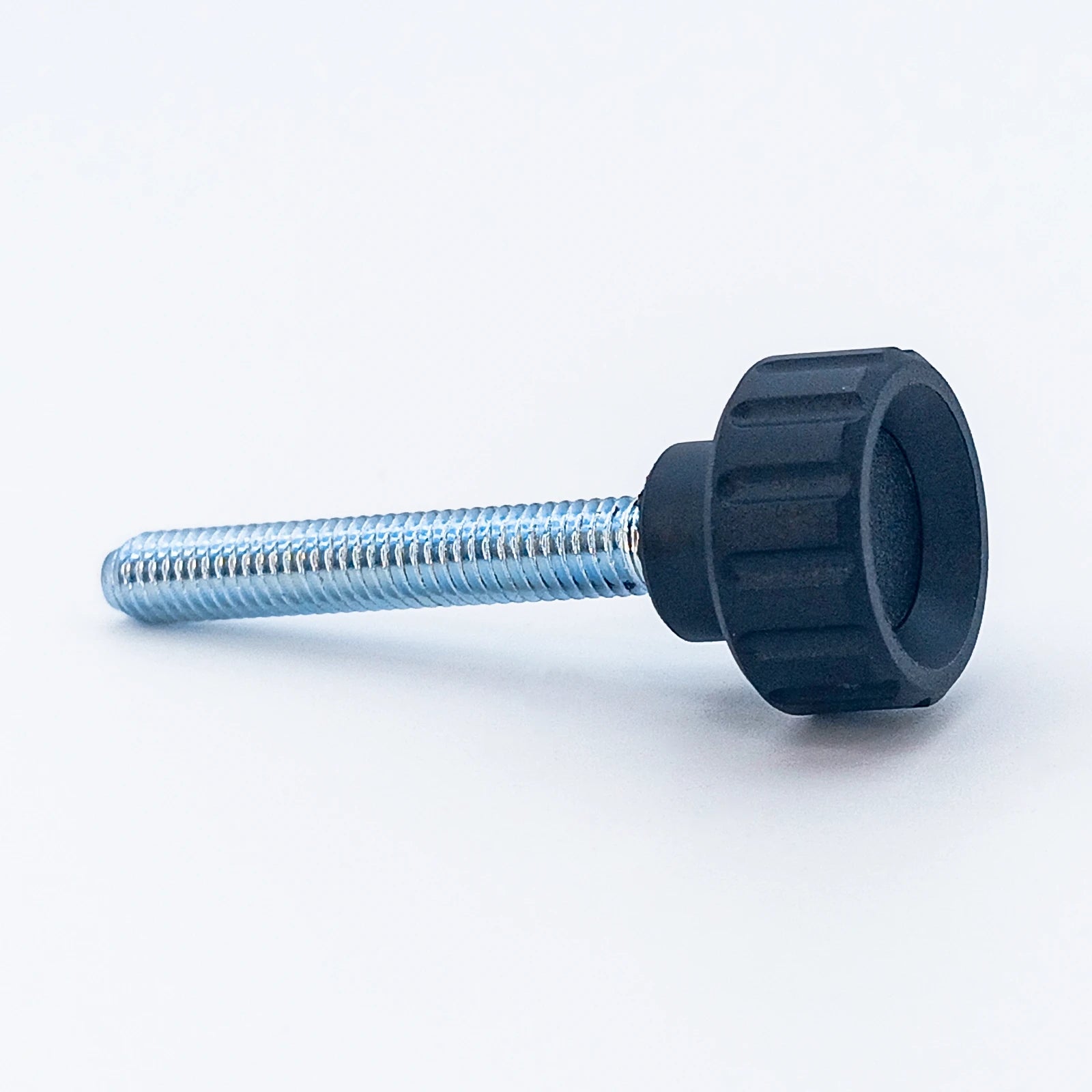 Knurled Knob Ø20 mm with M6 × 40 mm Male Thread - Black
