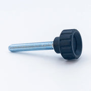 Knurled Knob Ø20 mm with M6 × 40 mm Male Thread - Black