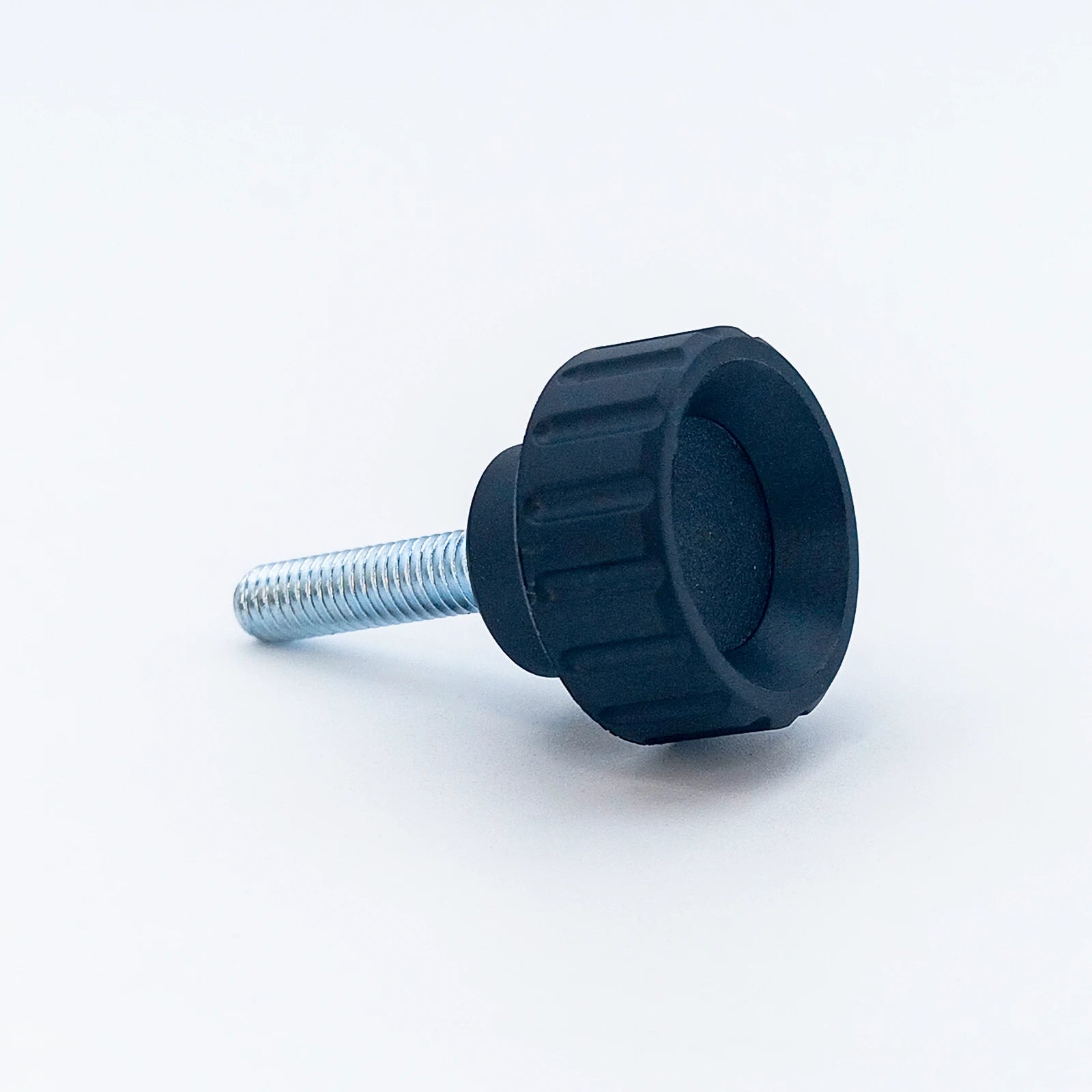 Knurled Knob Ø25 mm with M6 × 25 mm Male Thread - Black