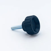 Knurled Knob Ø25 mm with M6 × 25 mm Male Thread - Black