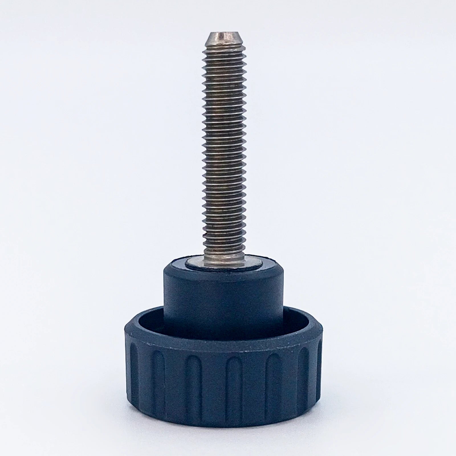 Knurled Knob Ø25 mm with M6 × 30 mm Male Thread - Black