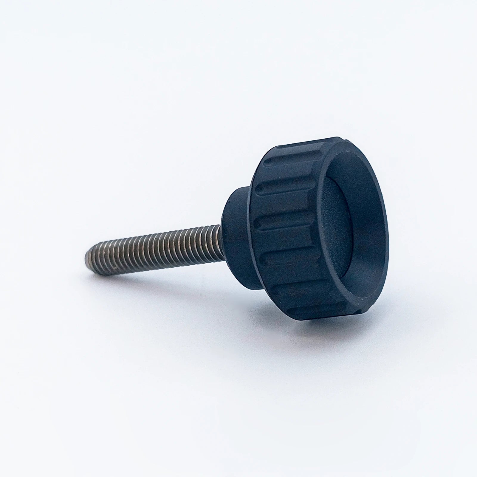 Knurled Knob Ø25 mm with M6 × 30 mm Male Thread - Black