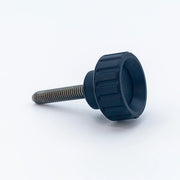 Knurled Knob Ø25 mm with M6 × 30 mm Male Thread - Black