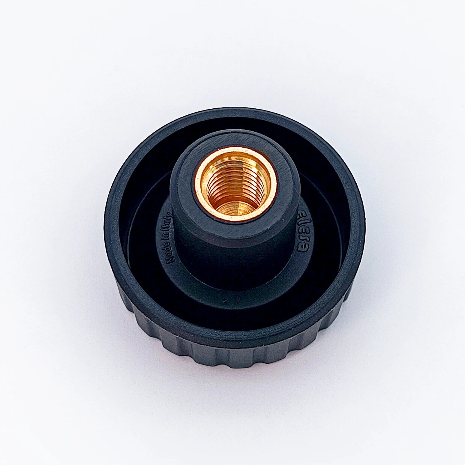 Knurled Knob Ø40 mm with M10 × 13 mm Female Thread - Black