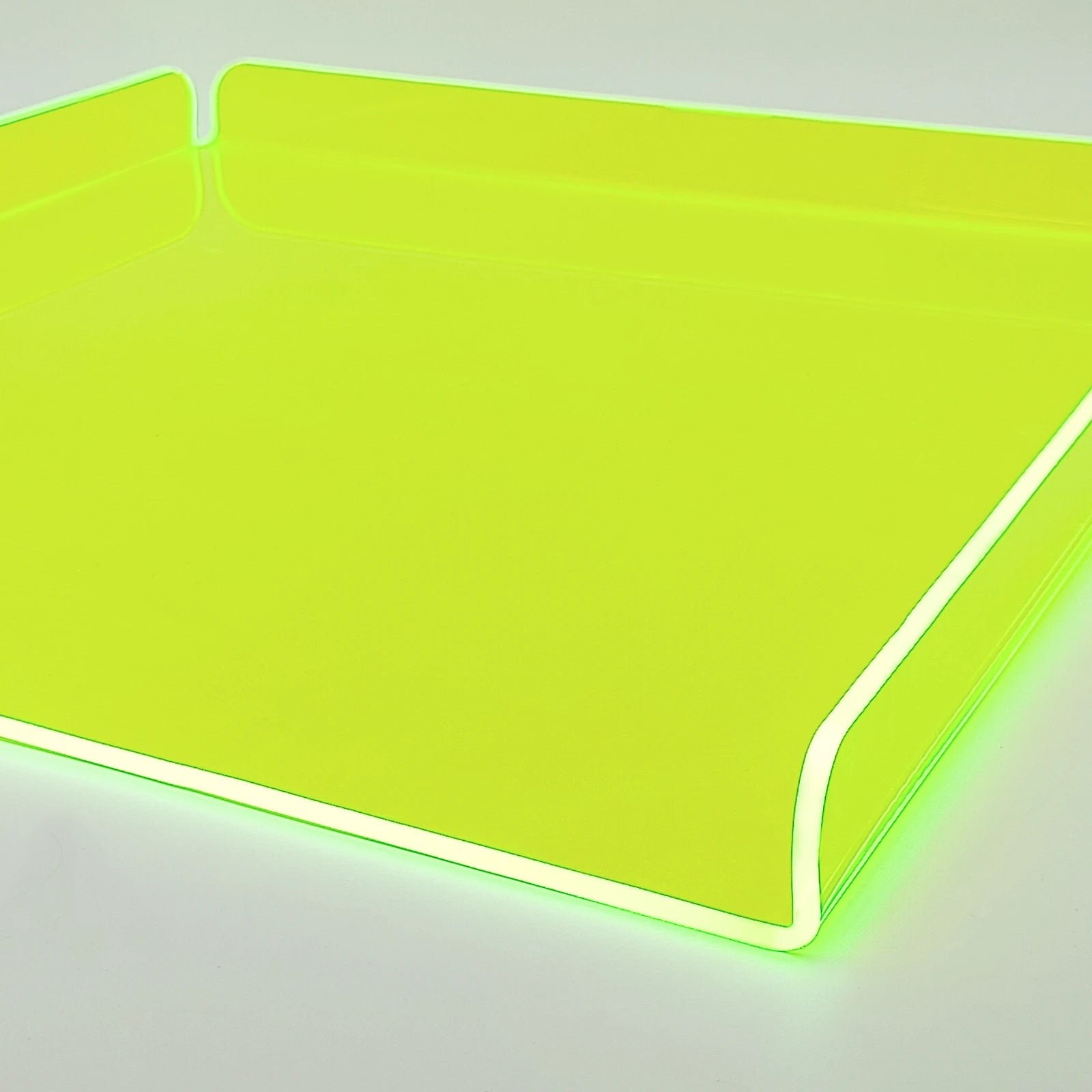 Neon Lime Green - No Cutouts Tray | 500x500 mm