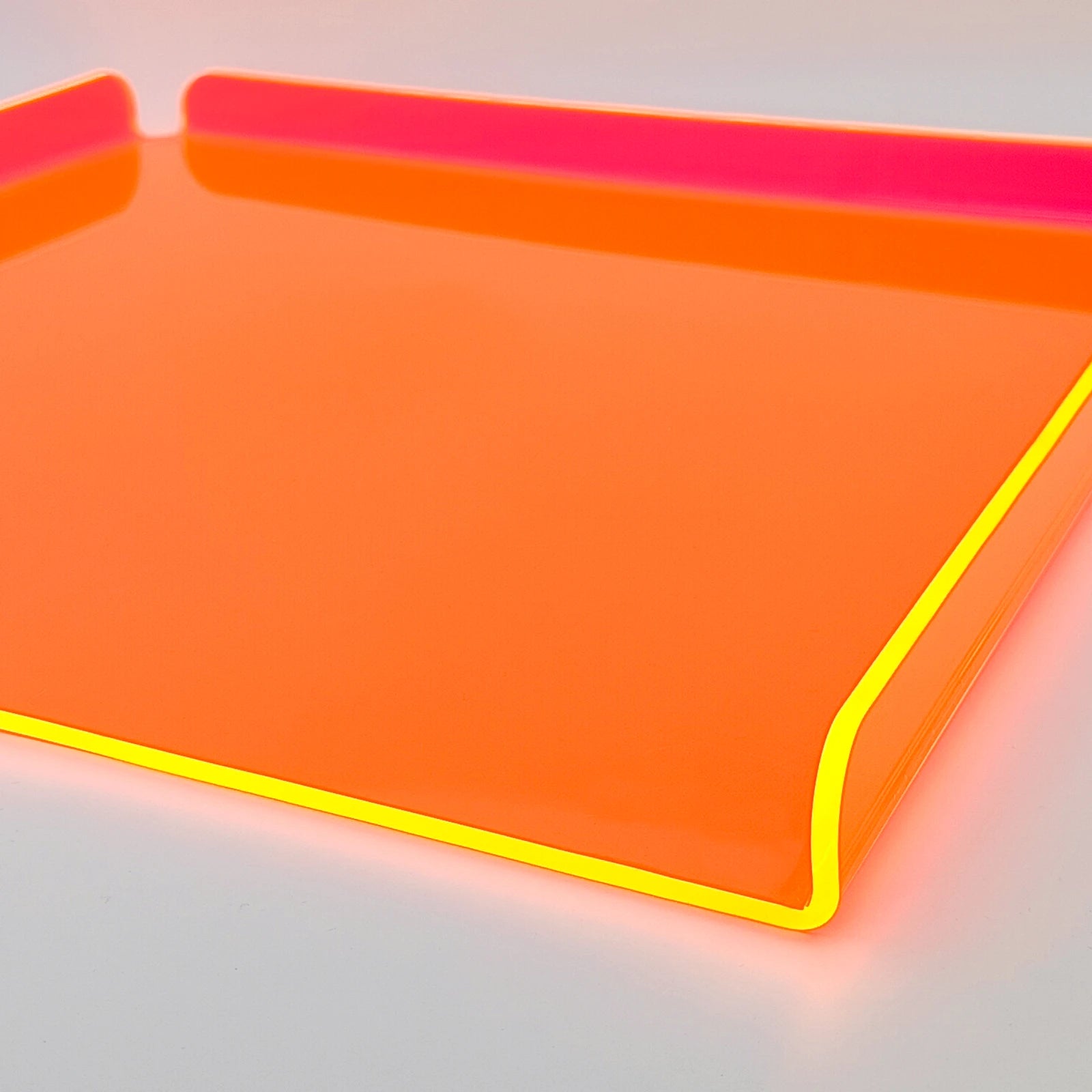 Neon Orange - No Cutouts Tray | 500x500 mm