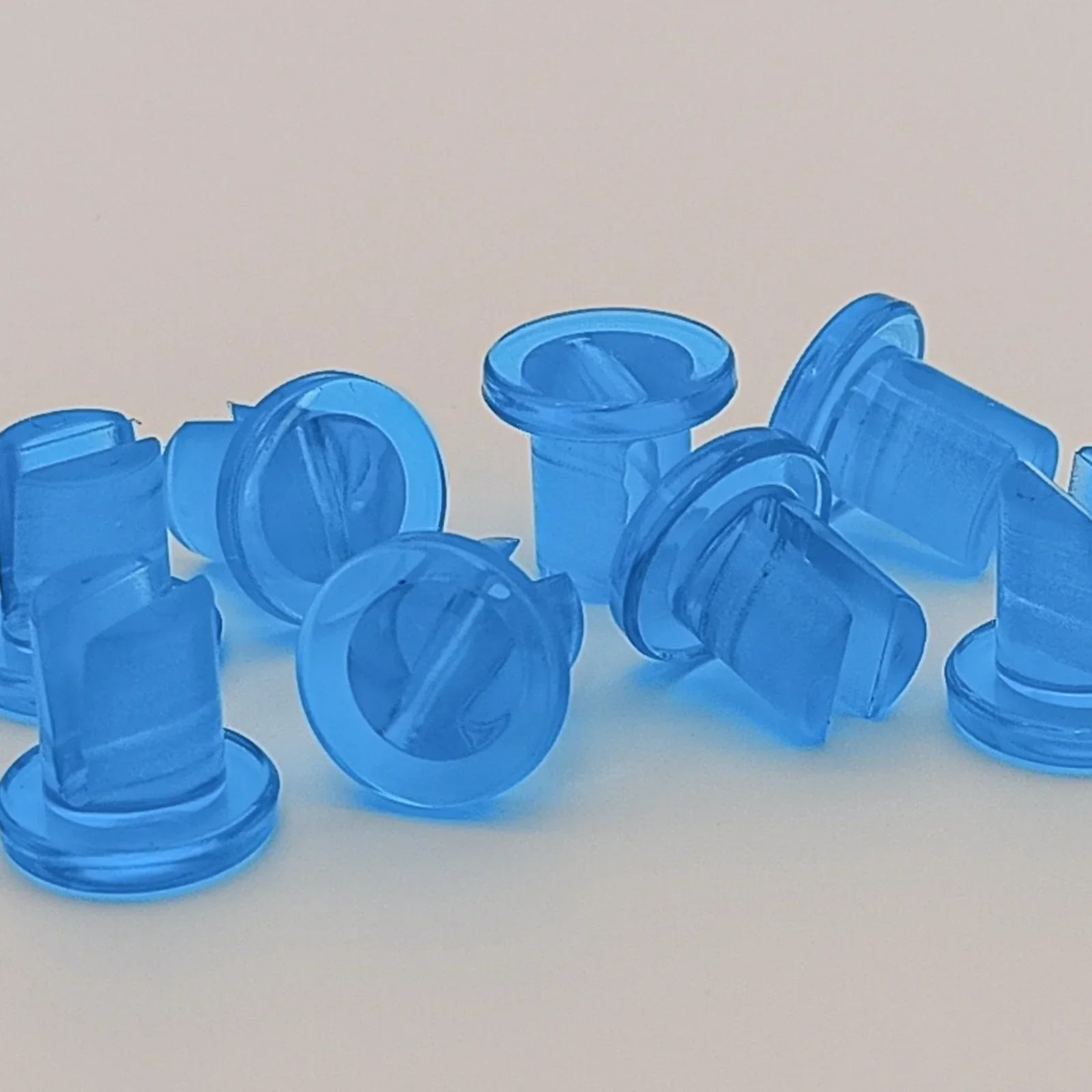 Blue translucent wheelchair spoke guards for wheelchair accessories and parts
