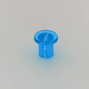 Blue plastic wheelchair accessory component for durable mobility parts