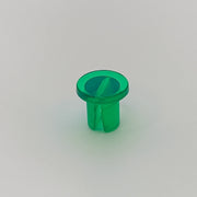 Green plastic wheelchair accessory component for durable mobility parts