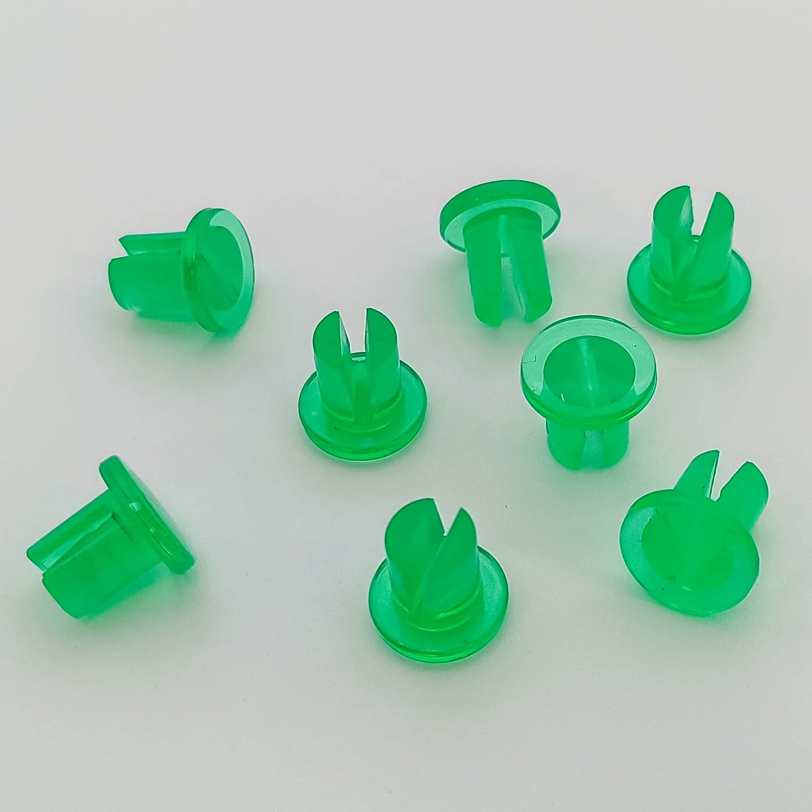 Green plastic wheelchair spoke guards for wheelchair accessories and parts