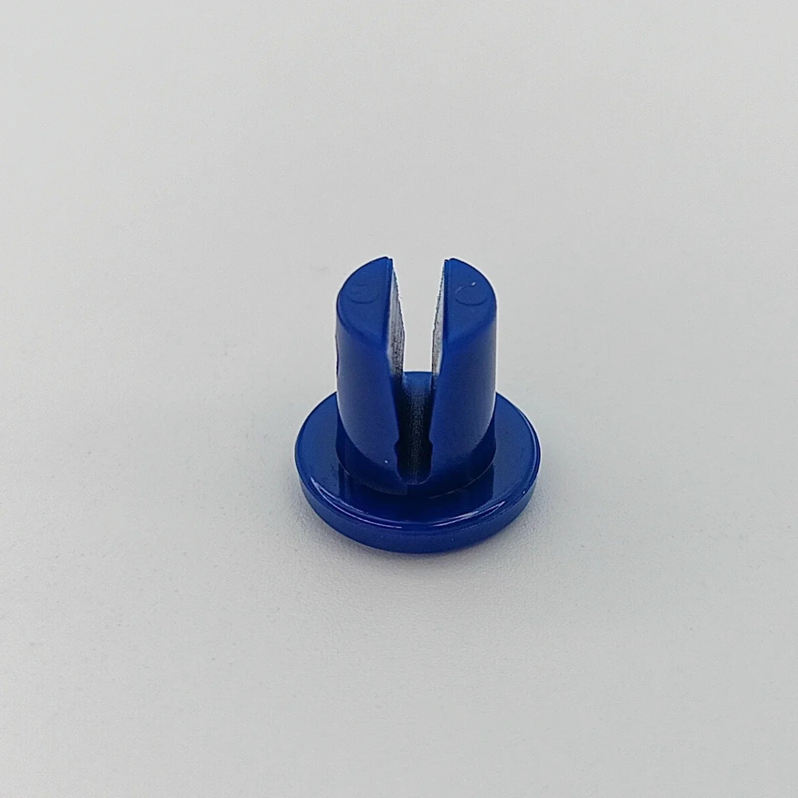 Blue wheelchair spoke guard accessory for wheel protection