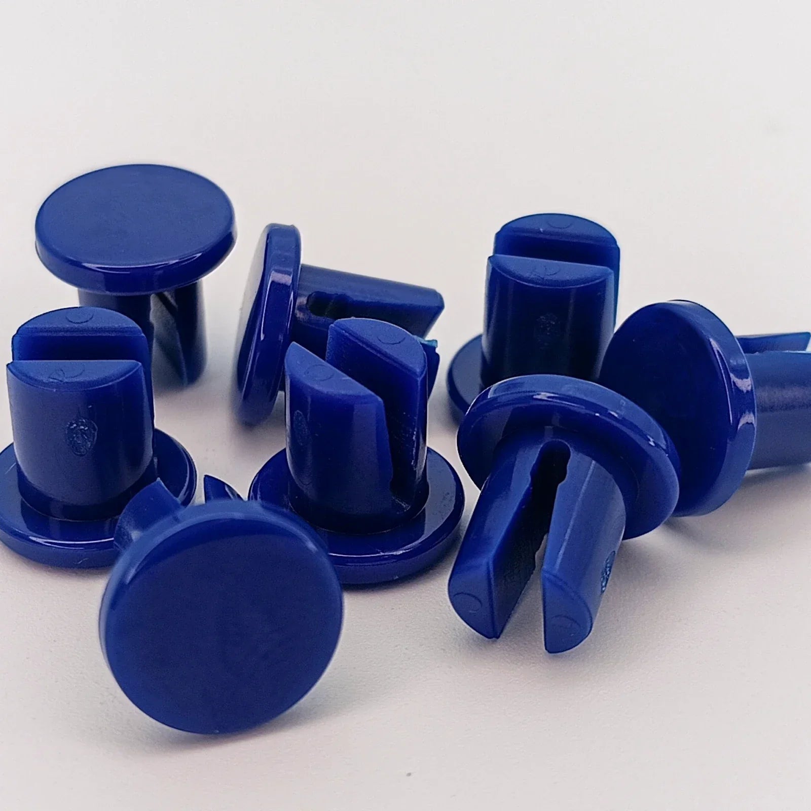 Blue wheelchair spoke guards for safety and durability, ideal for wheelchair accessories and parts.
