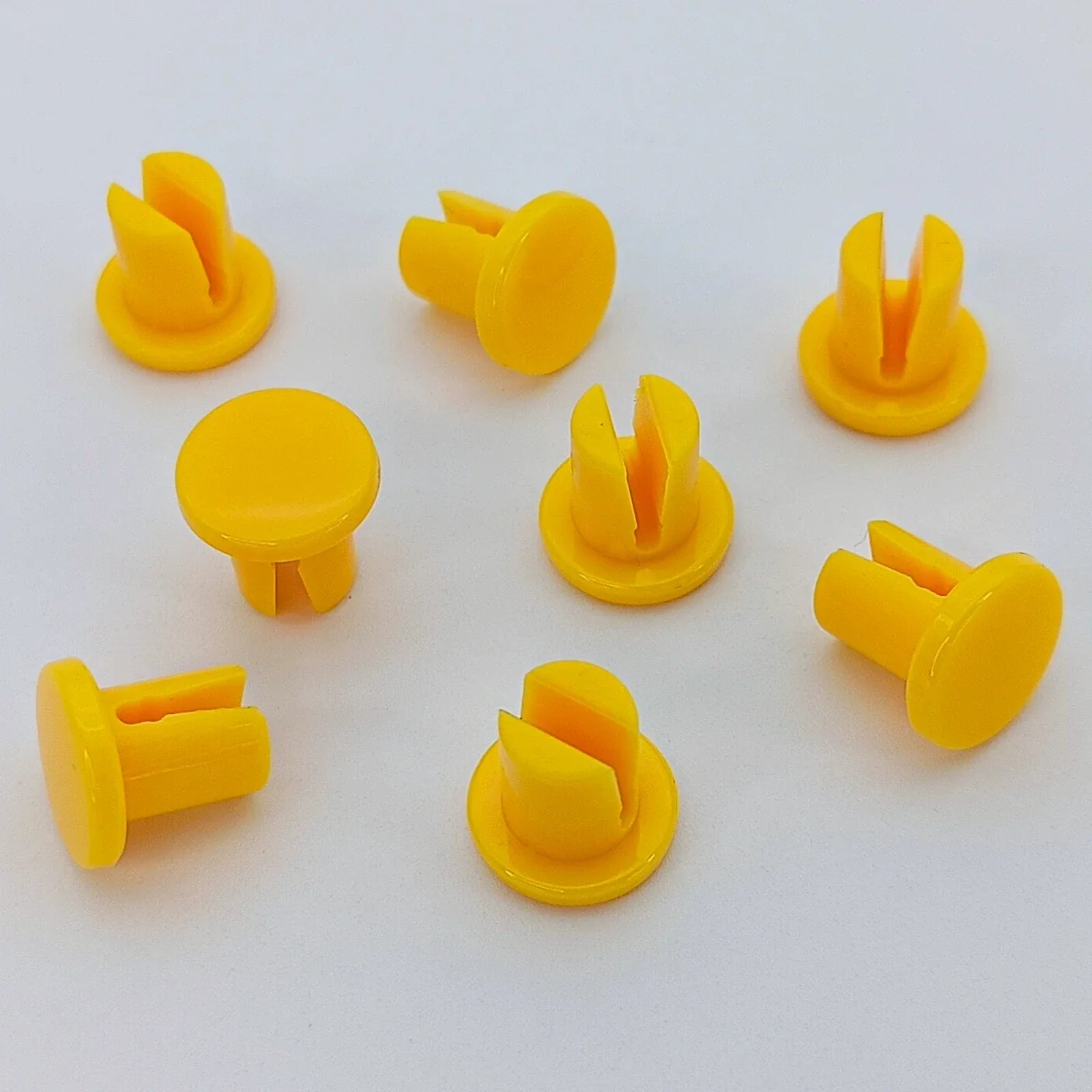 Yellow plastic wheelchair spoke guards for wheelchair accessories and parts