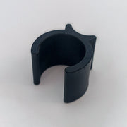 Plastic click clamp Ø31-32 mm for double crutch holder