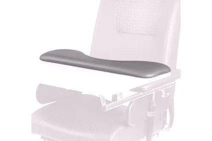 Ergonomic wheelchair seat cushion with contoured design for comfort and support