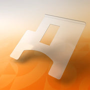 Clear wheelchair tray with joystick cutout, lightweight acrylic mobility accessory