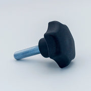 Star Knob Ø50 mm with M10 × 40 mm Male Thread - Black