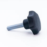 Star Knob Ø50 mm with M10 × 45 mm Male Thread - Black