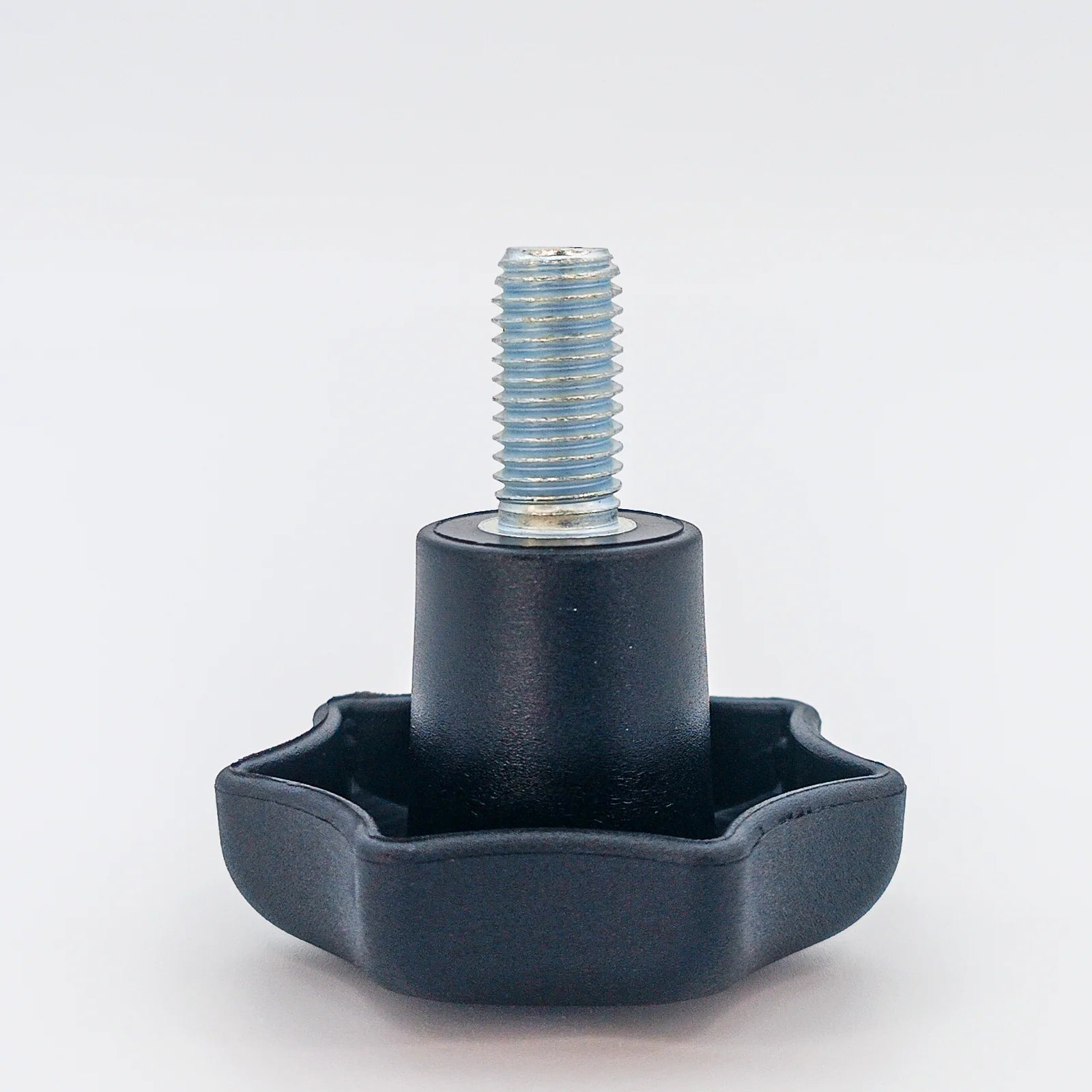 Star Knob Ø63 mm with M12 × 25 mm Male Thread - Black