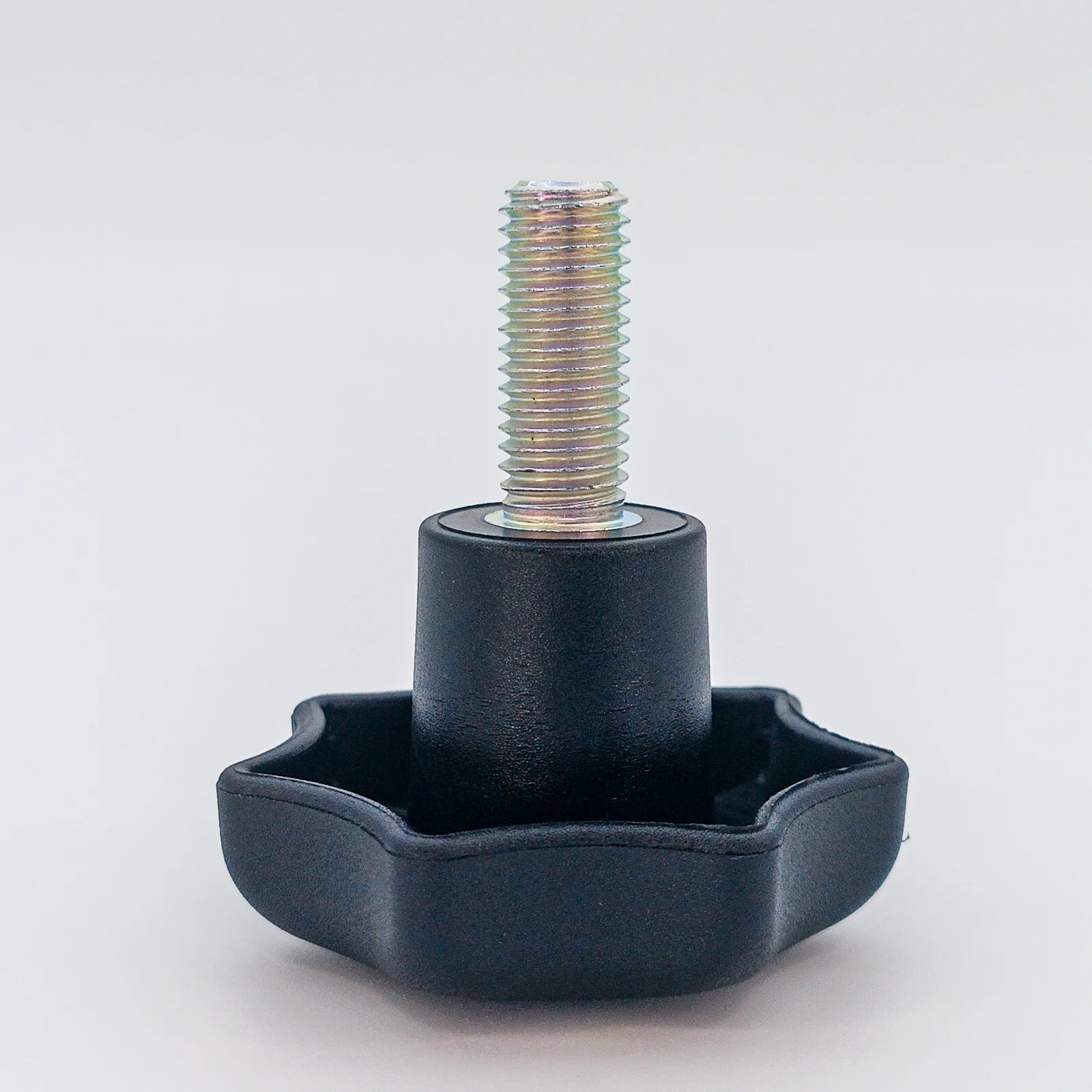 Star Knob Ø63 mm with M12 × 30 mm Male Thread - Black