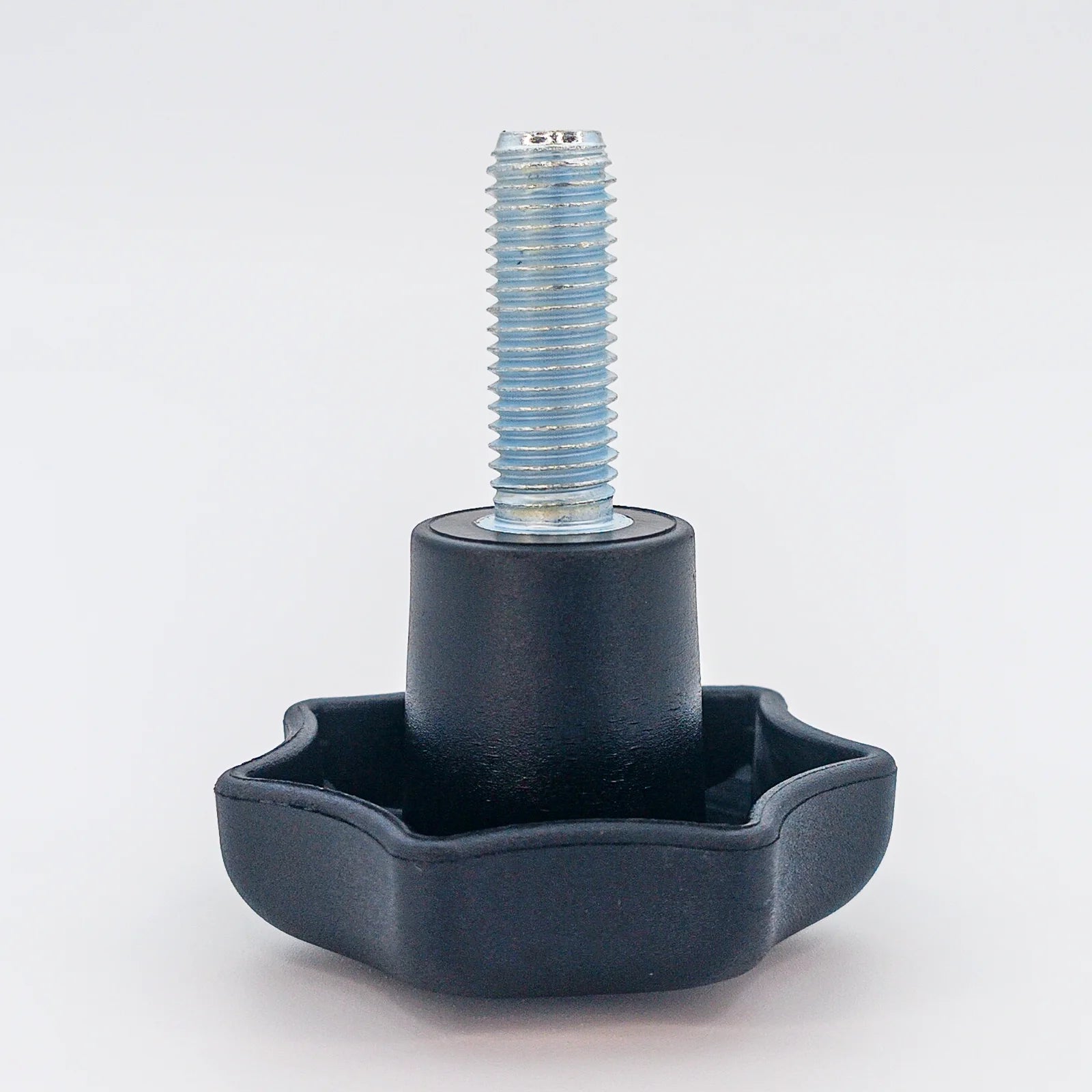 Star Knob Ø63 mm with M12 × 35 mm Male Thread - Black