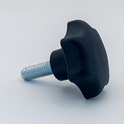 Star Knob Ø63 mm with M12 × 35 mm Male Thread - Black