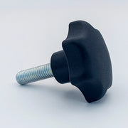 Star Knob Ø63 mm with M12 × 40 mm Male Thread - Black