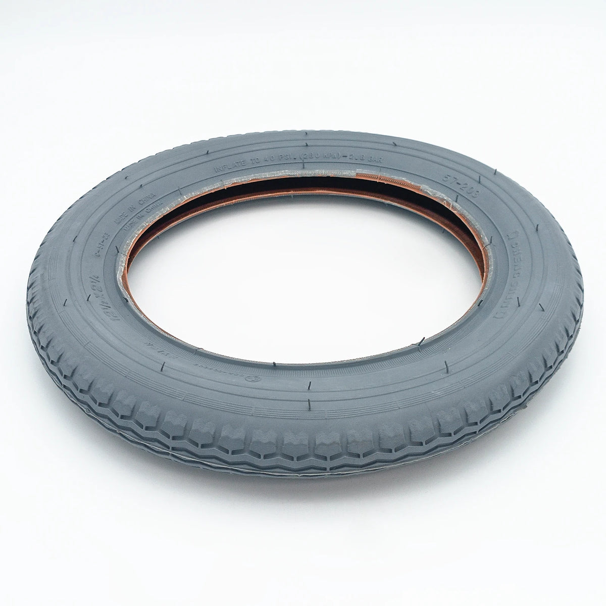 Pneumatic Tyre 12½×2¼ (50-203) | C-51 Small Block Tread - Grey